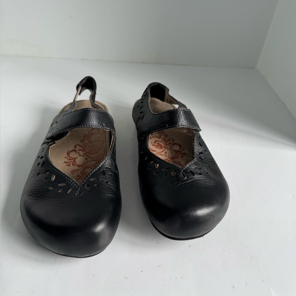 Aetrex Black Leather Cheryl Mary janes Size 9 - Picture 13 of 15